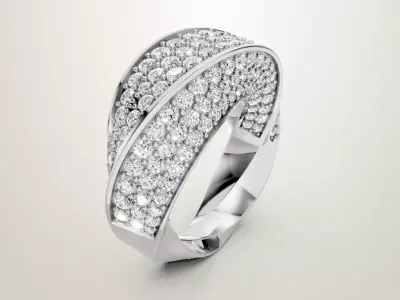 Cartier ring 3D print model