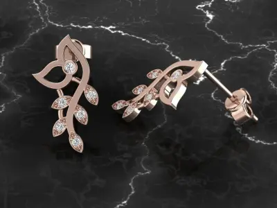 Jewelry Earring 3D print model