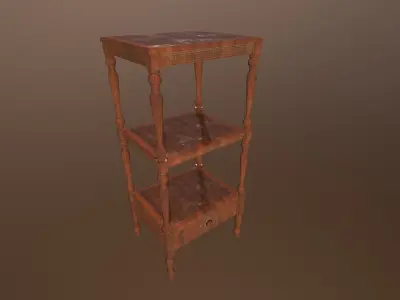 Antique table -PBR Game Ready model Low-poly 3D model