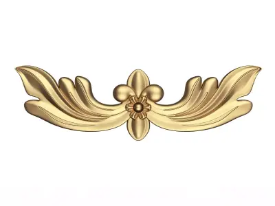 Carved Plaster Molding Decoration 048 Low-poly 3D model