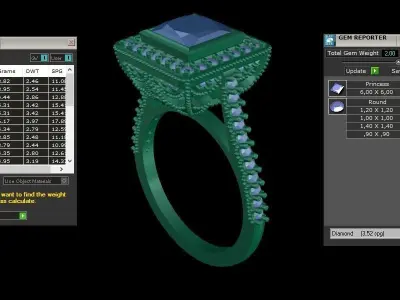 ring code 140 3D print model