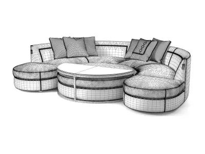 Borromeo Modular Sofa 3D model
