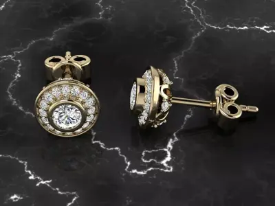 Jewelry Earring 3D print model buy