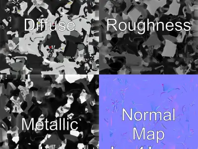 Futuristic Flying Taxi Concept Car Model Low-poly 3D model