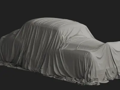 Vintage Car Cover 08 3D model