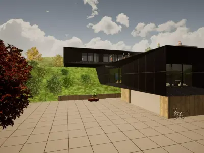 modern villa 3D model purchase
