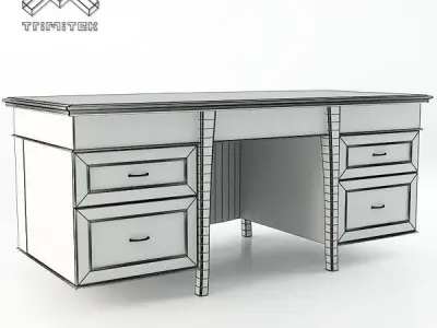Writing desk - Summer 3D model