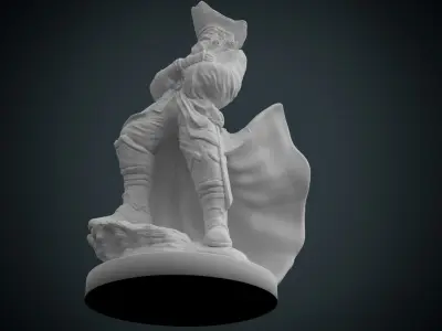Pirate Statue 3D print model