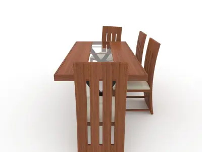 Dining Set 2 3D model