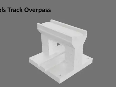 HotWheels Track Overpass 3D print model
