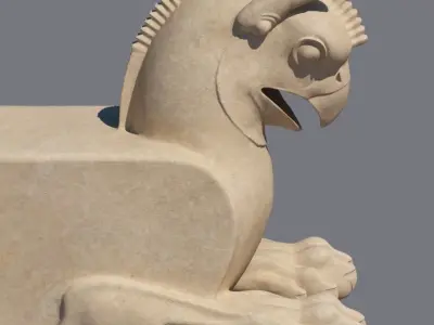 Griffin capital of column 3D model