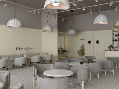 Restaurant and Cafe modern 3D model