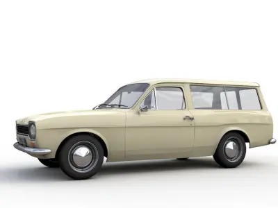 Escort Mk1 Station Wagon 1970 3D model