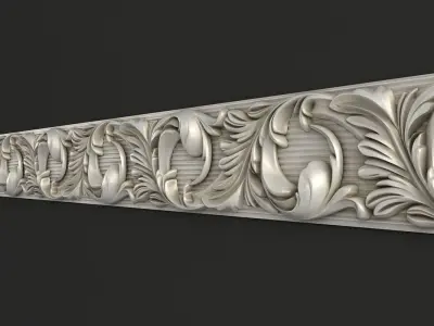 3D model Carved molding 3D model