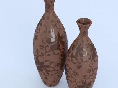 Ornamental Vases 3D model
