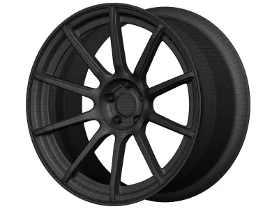 Enkei TS10 Aftermarket Wheel Low-poly 3D model