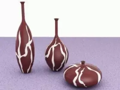 Complements 3 three vases Free 3D model