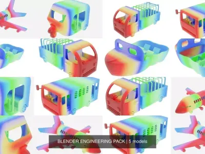 BLENDER ENGINEERING PACK 3D Model Collection