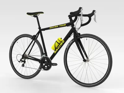 Racing Bicycle - Black 3D model