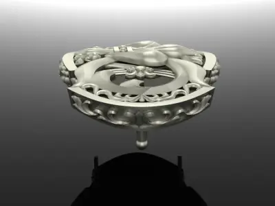 Buckle with Lily 3D print model