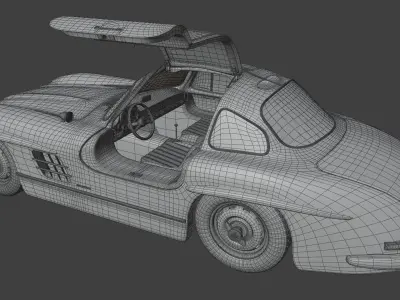 Mercedes Benz - 300SL Gullwing 3D model
