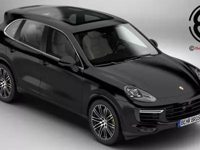 Porsche Cayenne Turbo S 2016 3D model