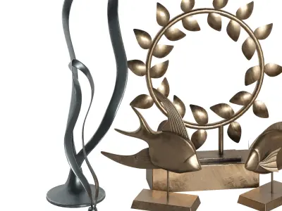Decorative set 12 3D model 4
