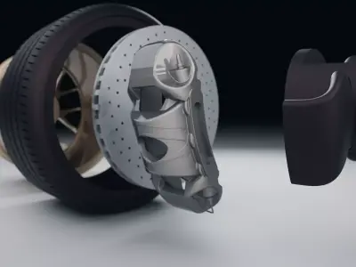 Porsche 911 GT3 RS 992 Wheel - Model 2 3D print model