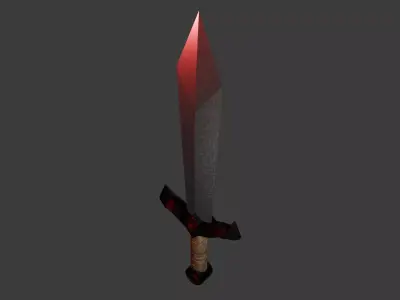 Stylized Fantasy Sword 3D Model 3D model