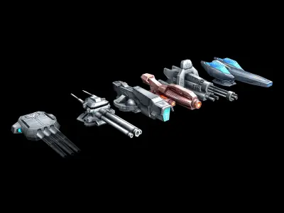 Spaceship - Fort 03 3D model