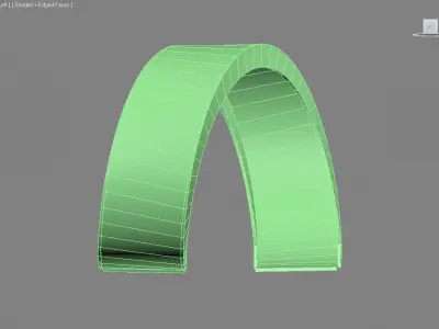 Loop the loop ribbon 3D model