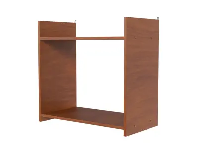 Wooden Shelf Free 3D model