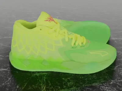 RICK AND MORTY X PUMA MB01 3D SHOES Low-poly 3D model