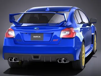 Subaru Impreza WRX STI 2015 VRAY 3D model