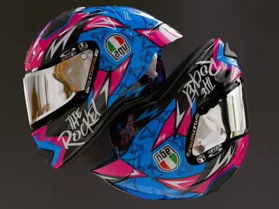 Motorcycle Helmet 3D model