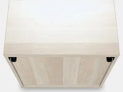 BESTA Shelf unit with glass door 13 3D model