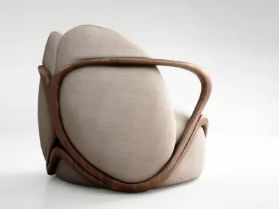 Giorgetti Hug armchair 3D model