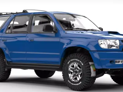 TOYOTA 4RUNNER 2002 SR5 LIMITED  Low-poly 3D model
