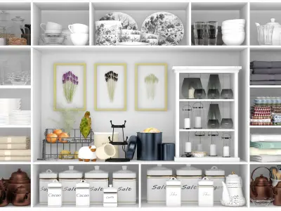 Set-147 kitchen pantry 3D model