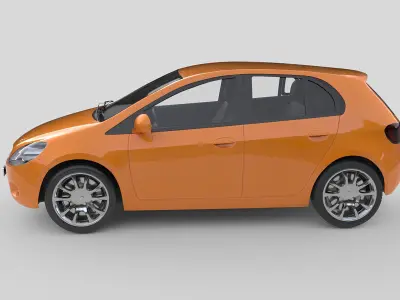 Generic Hatchback Car 2002 3D model