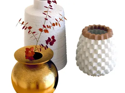 Crate and Barrel Sundown Vases 3D model