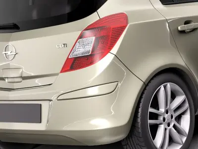 Opel Corsa 5 door 2012 3D model