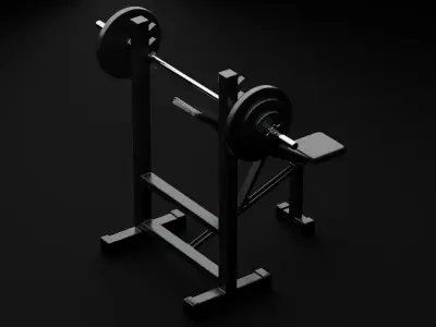 Bench Press 3D model