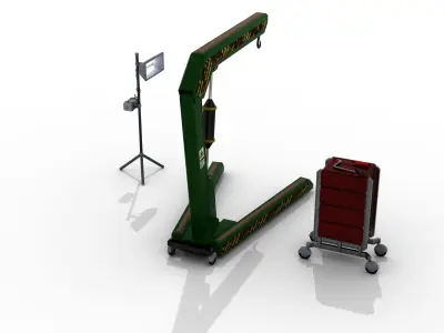 Mini crane 3D model