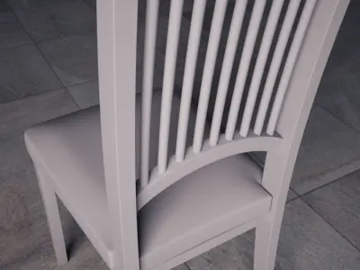 Chair wooden Free 3D model