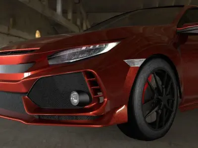 car modeling in 3d 3D model