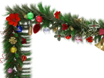 Christmas Garland 3D model