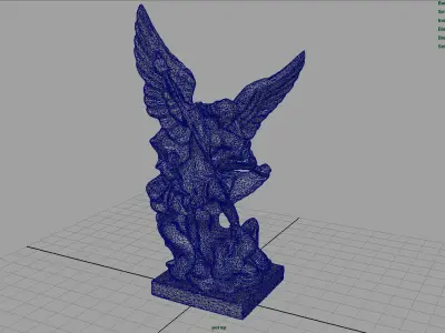 Archangel Michael Low-poly 3D model