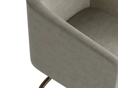 Sauve Upholstered Dining Chair 3D model