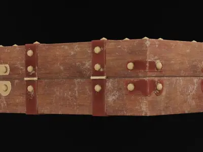 Magic Chest Box Low-poly 3D model